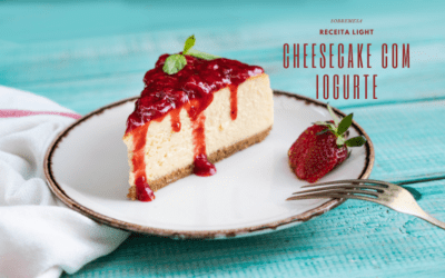 Cheesecake com iogurte, receita light