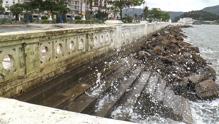Inundações costeiras em Santos podem causar prejuízos bilionários