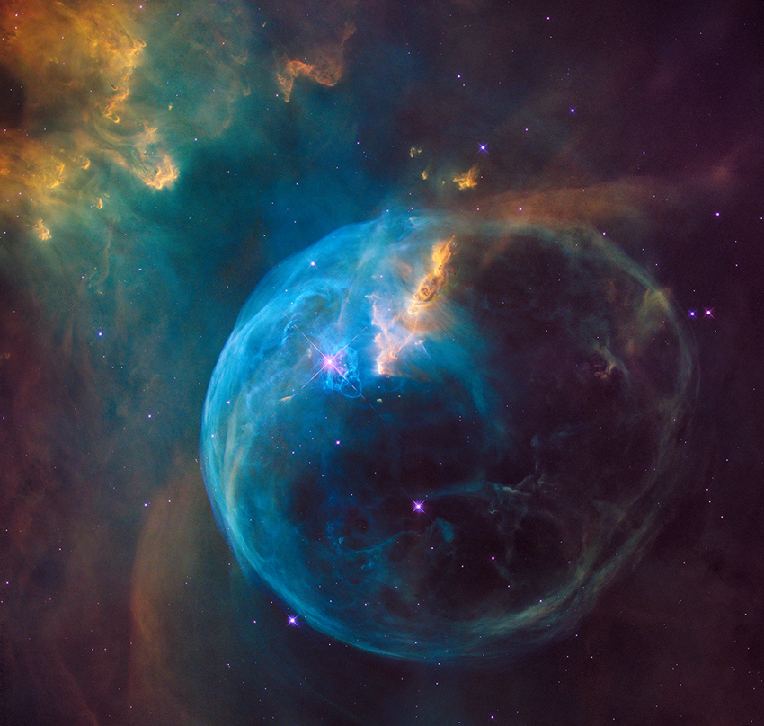 Hubble faz 26 anos e destaca bolha gigante soprada no espaço, vídeo