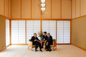 Presidente Michel Temer durante encontro com Sua Majestade o Imperador Akihito.  Há 11 anos um presidente brasileiro não visitava o país. (Tóquio - Japão, 19/10/2016) Foto: Beto Barata/PR