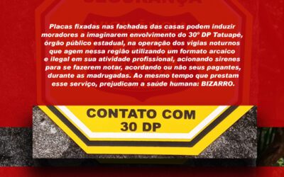 Poluição sonora e vigias noturnos motorizados: Equipe do 30º DP trabalha com agilidade e proatividade no caso de denúncias