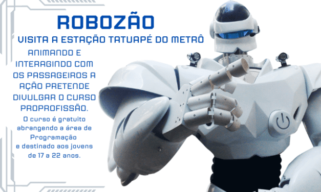 Robozão vai animar e interagir com passageiros na estação Tatuapé do Metrô