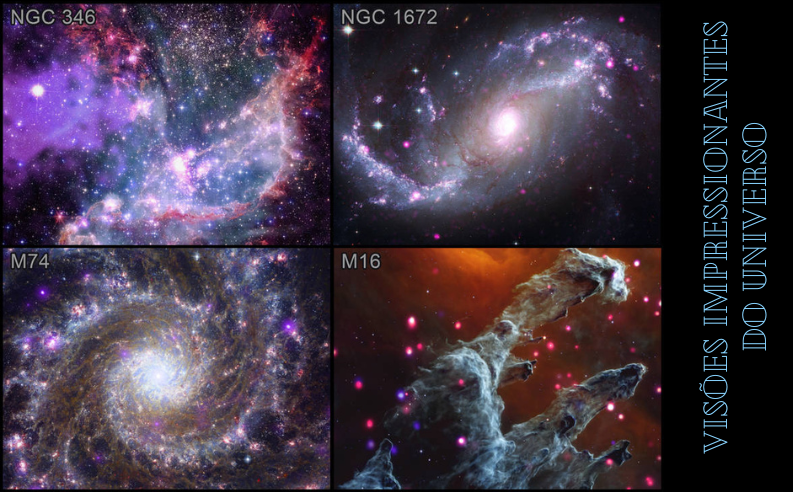 Nasa combina imagens dos telescópios Chandra e Webb obtendo visões impressionantes