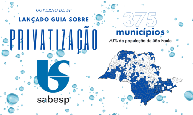 Privatização da Sabesp está em curso, diz Governo de SP