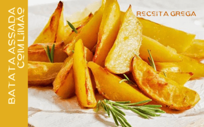 Receita grega: Batatas assadas com limão