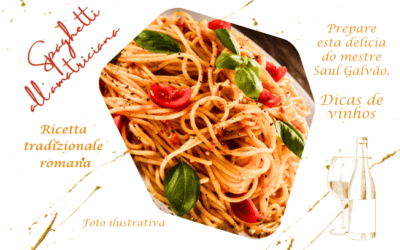 Spaghetti all’amatriciana, receita Saul Galvão