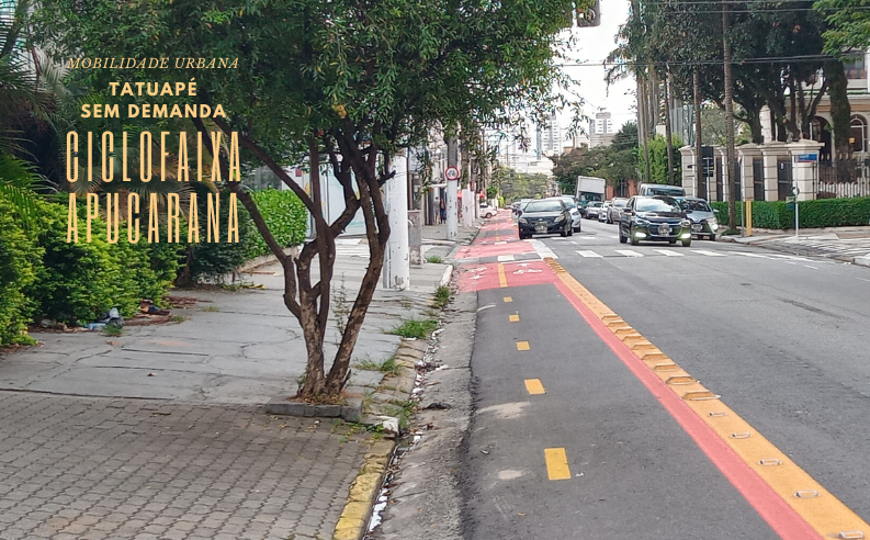 Ciclofaixa na Rua Apucarana: possível fracasso, como as demais no Tatuapé e Jardim Anália Franco, vídeo