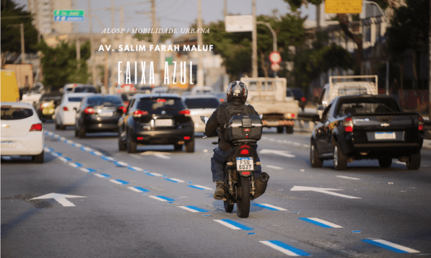 Faixa Azul para motociclistas na zona leste abrangem avenidas Salim Maluf e Aricanduva