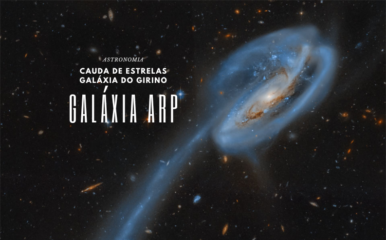 Galáxia Arp em vista deslumbrante do telescópio espacial Hubble