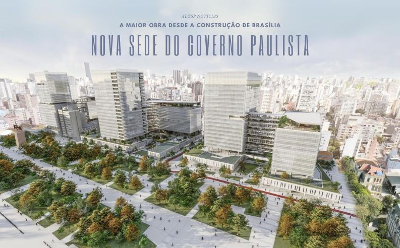 Nova sede do Governo de SP: a maior obra desde a construção de Brasília