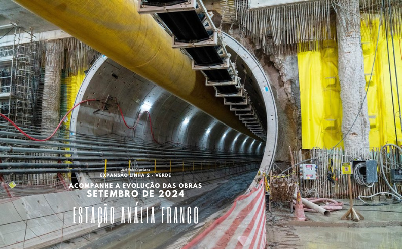 Estação Anália Franco do metrô – acompanhe a construção até setembro de 2024, vídeo