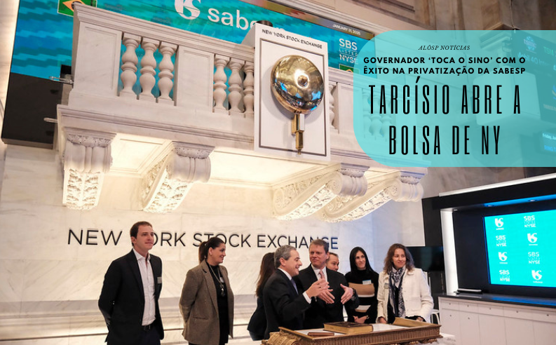 Governador de SP “toca o sino” e abre a Bolsa de Nova York, nesta sexta-feira, vídeo