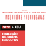 Nova EJA tem inscrições prorrogadas até 31 de janeiro – inscrições online