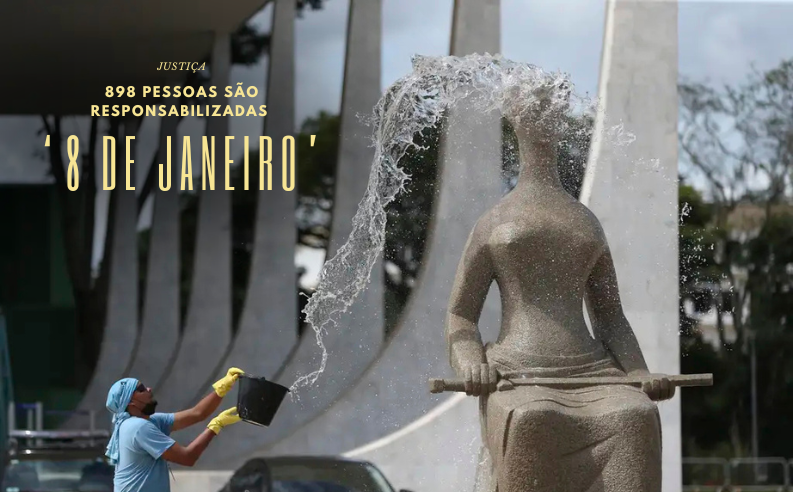 STF responsabiliza 898 pessoas pelo ‘8 de janeiro’