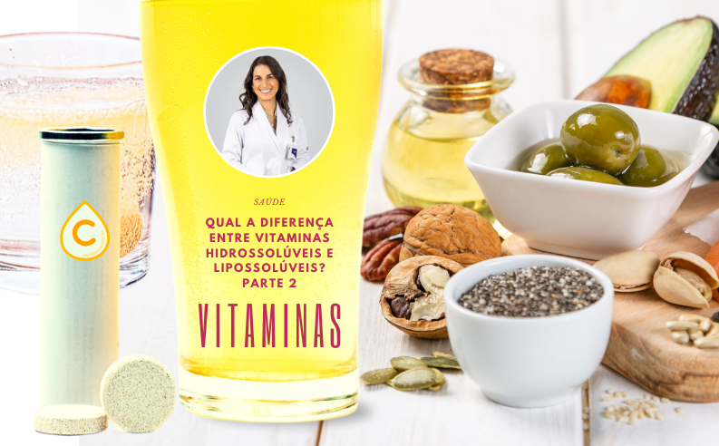 Qual a diferença entre vitaminas hidrossolúveis e lipossolúveis?