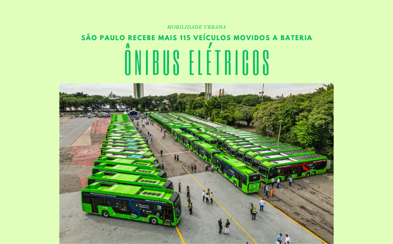 São Paulo recebe mais 115 ônibus elétricos à bateria