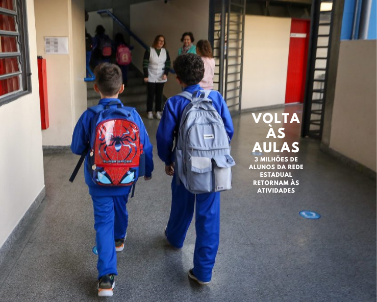 Acabaram as férias – mais de 3 milhões de estudantes da rede estadual de SP voltam às aulas