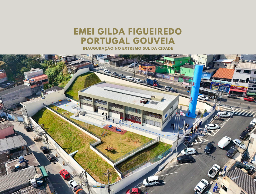 Volta às aulas da rede municipal foi comemorada com inauguração da Emei Gilda Figueiredo Portugal Gouveia