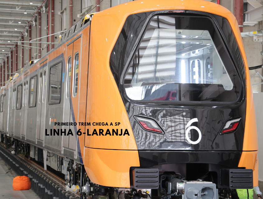 Linha 6-Laranja do Metrô: primeiro trem chega a São Paulo