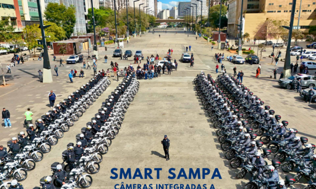 Câmeras do Smart Sampa foram integradas a 100 motos da GCM e da PM