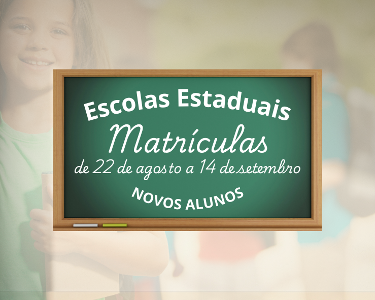 Matrículas para novos estudantes da rede estadual em 2026 começam nesta sexta-feira (22)