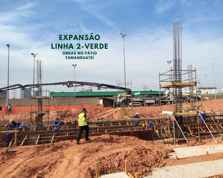 Expansão da Linha 2-Verde: obras no Pátio Tamanduateí avançam para receber novos trens