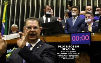 Prisão de Bolsonaro provoca revolta na Câmara dos Deputados, no Senado e protestos em Brasília