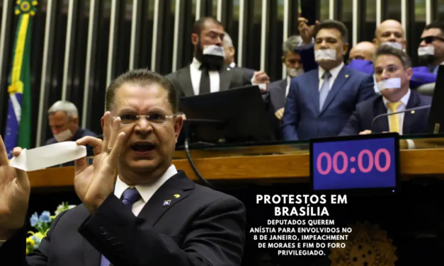 Prisão de Bolsonaro provoca revolta na Câmara dos Deputados, no Senado e protestos em Brasília