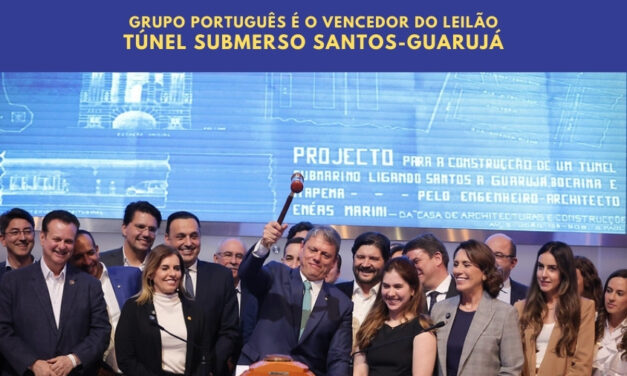 Grupo Mota-Engil vence leilão PPP do Túnel Santos–Guarujá