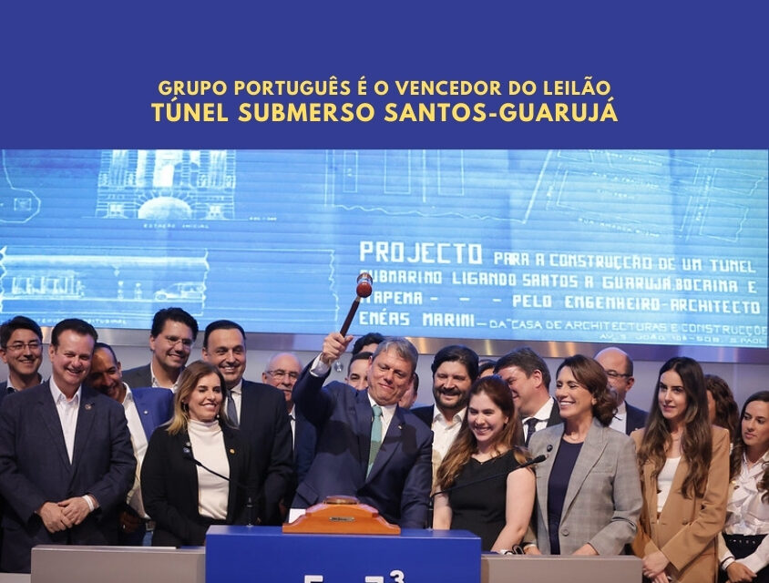 Grupo Mota-Engil vence leilão PPP do Túnel Santos–Guarujá
