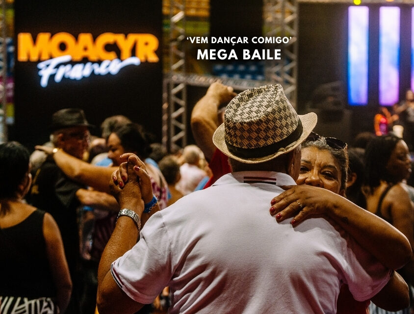 Mega Baile ‘Vem Dançar’ no Ginásio do Ibirapuera com Moacyr Franco faz sucesso no primeiro dia em SP