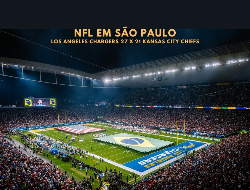 NFL — Los Angeles Chargers vence o Kansas City Chiefs em São Paulo