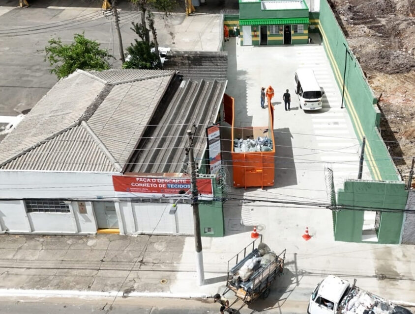 Ecoponto do Brás foi inaugurado para receber restos de tecidos