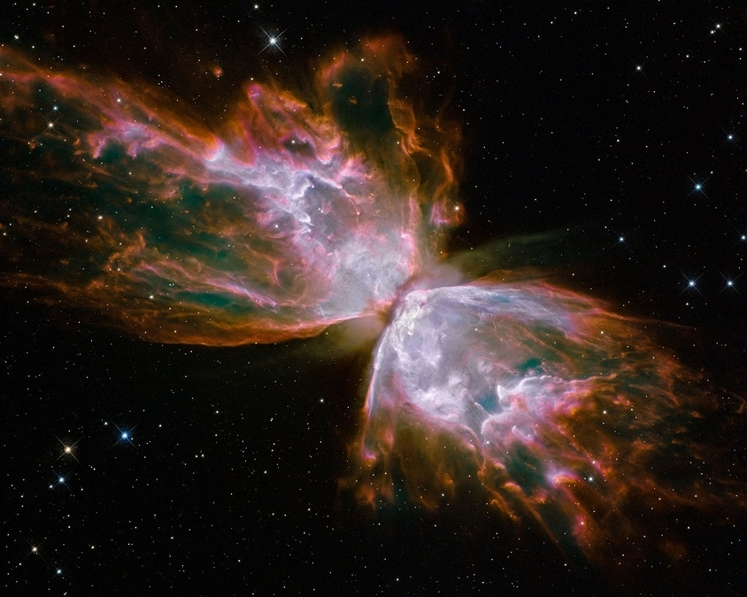 Borboleta emerge da morte estelar na nebulosa planetária NGC 6302