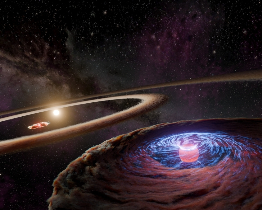 Alerta de descoberta: Planeta ‘bebê’ fotografado em um anel ao redor de uma estrela pela primeira vez!