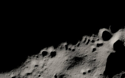 Sombras perto do Polo Sul da Lua