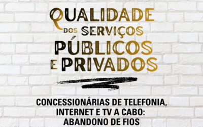 Fiação exposta nas ruas revela desorganização das operadoras de telefonia