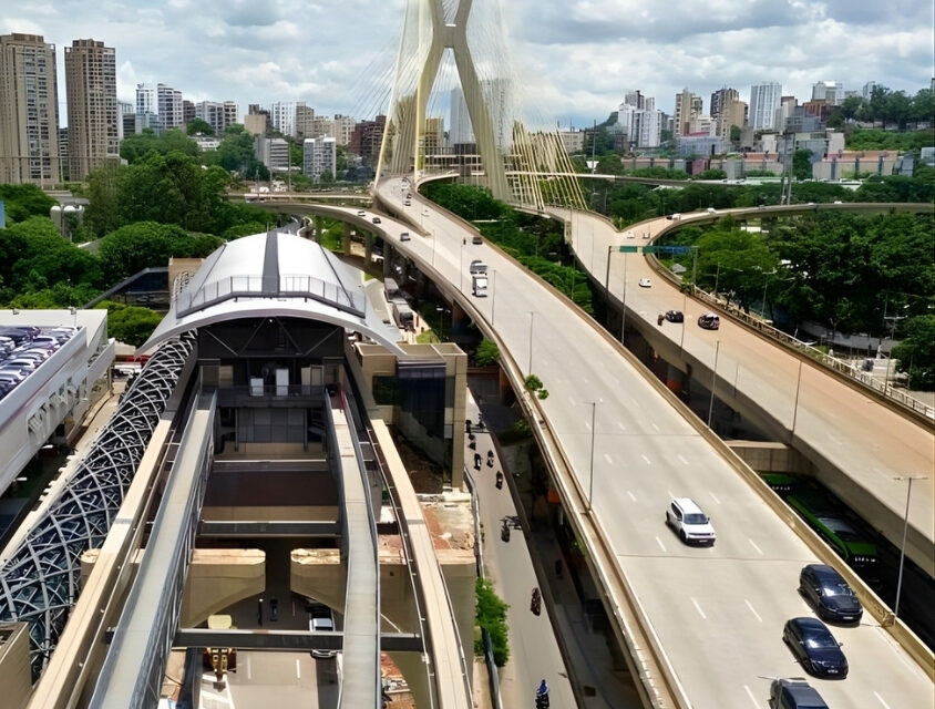 Estação Chucri Zaidan, da Linha 17-Ouro, avança para fase final e vai ligar a Berrini ao Aeroporto de Congonhas