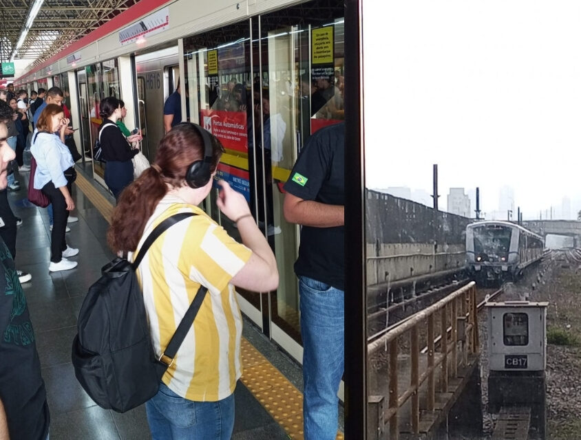 Metrô de SP operou com lentidão devido a passageiros na vias