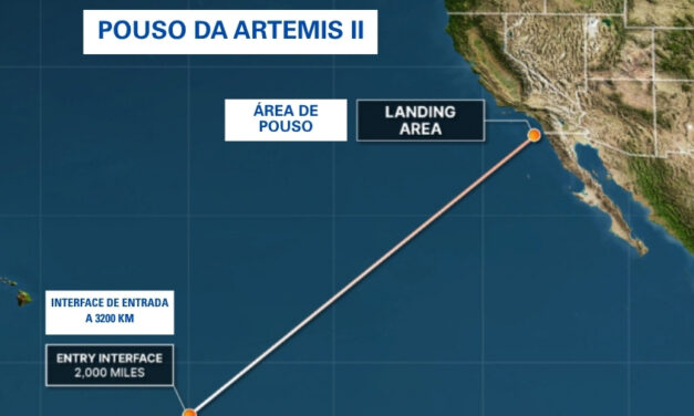 Artemis II está chegando de sua viagem à Lua