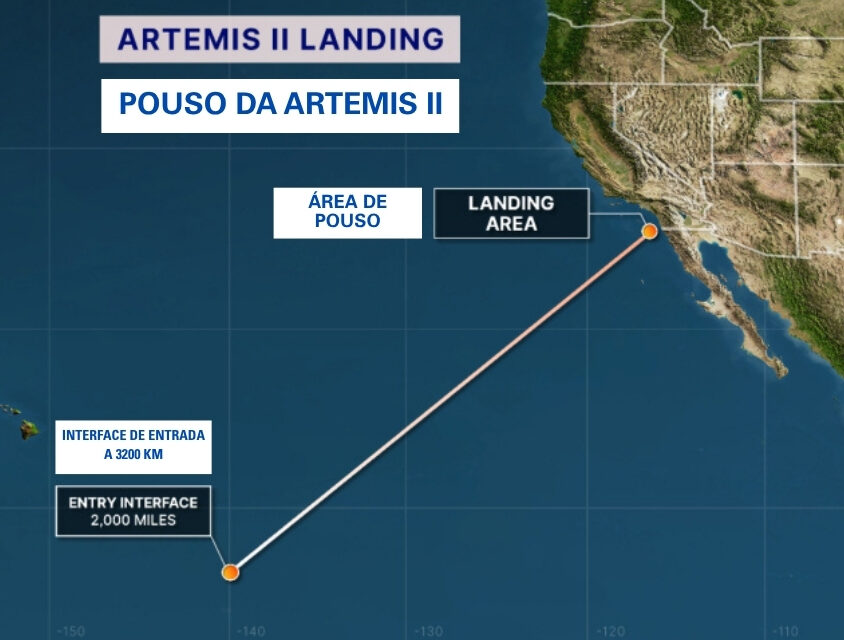 Artemis II está chegando de sua viagem à Lua