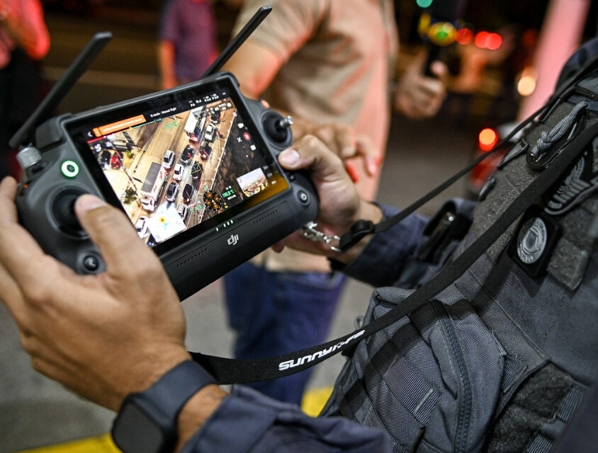 Operação Impacto Quebra-Vidro: Megaoperação com drones e helicópteros atua em mais de 100 pontos de São Paulo