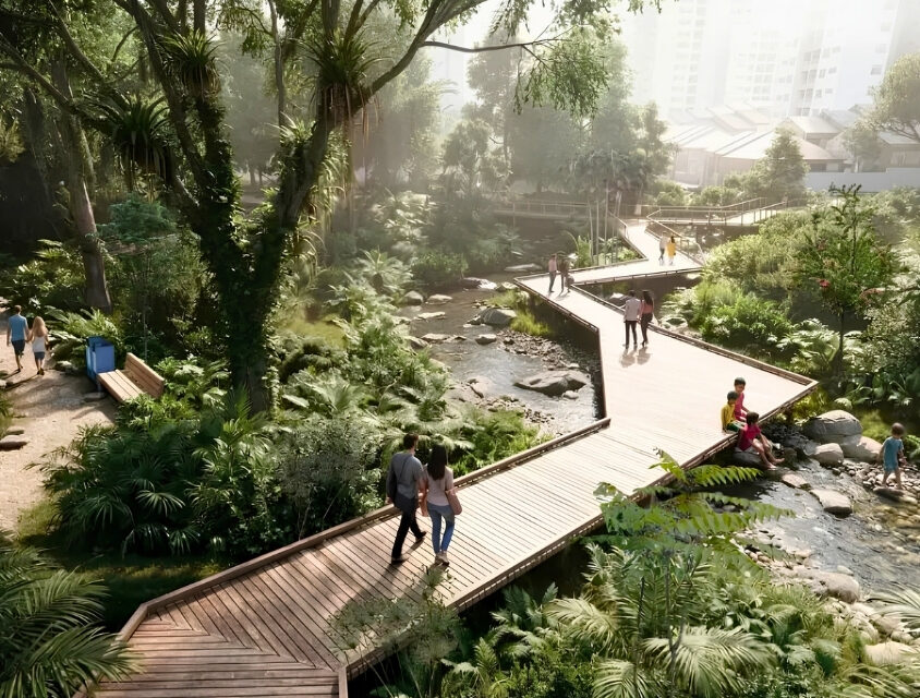 Parque do Bixiga: Projeto vencedor trará córrego de volta à superfície no Centro de SP