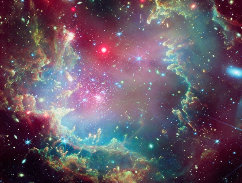 Chandra e James Webb capturam ‘coroa’ cósmica que revela o ciclo de vida das estrelas