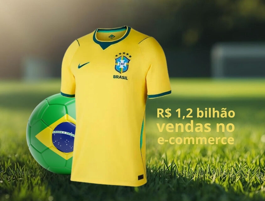 Efeito Copa no e-commerce: camisa da seleção movimenta R$ 1,2 bilhão