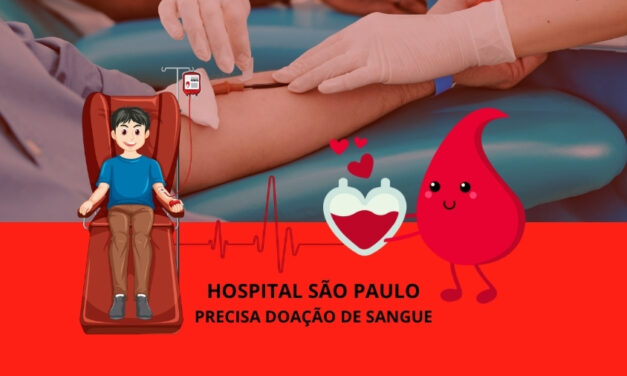 Junho Vermelho: Hospital São Paulo tem queda de 40% nas doações de sangue e adia cirurgias