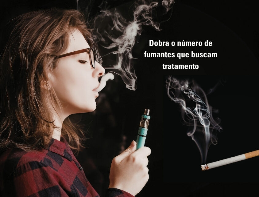 Dobra o número de fumantes que usam cigarro eletrônico e buscam tratamento na Unifesp