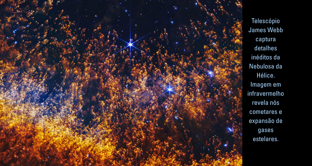 Telescópio James Webb revela detalhes inéditos da Nebulosa da Hélice em infravermelho