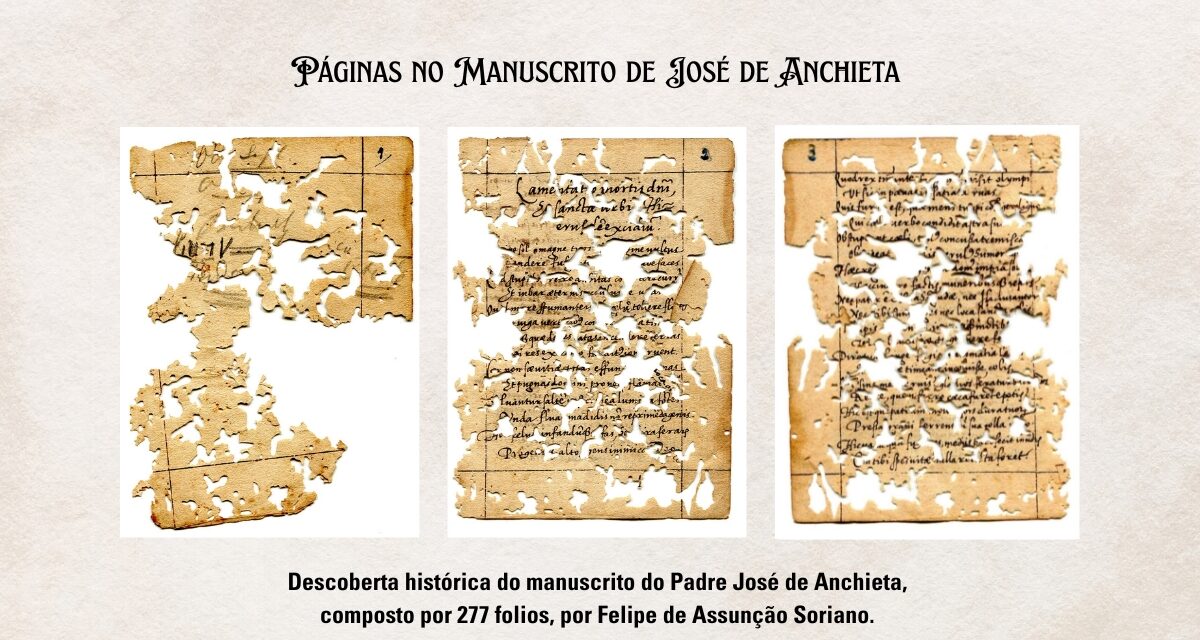 Manuscrito inédito de Anchieta: pesquisa revela detalhes da fundação de SP e de sua juventude