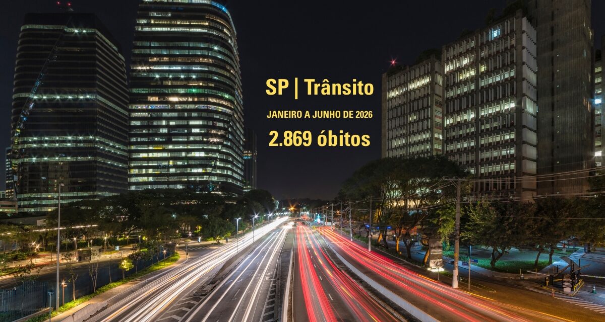 Mortes no trânsito em São Paulo caem em junho e fecham semestre com queda de 6%